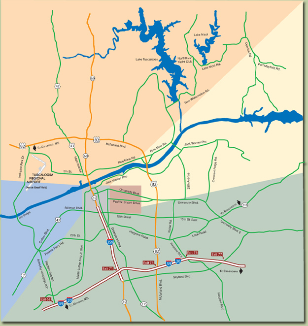 Location of Tuscaloosa County
